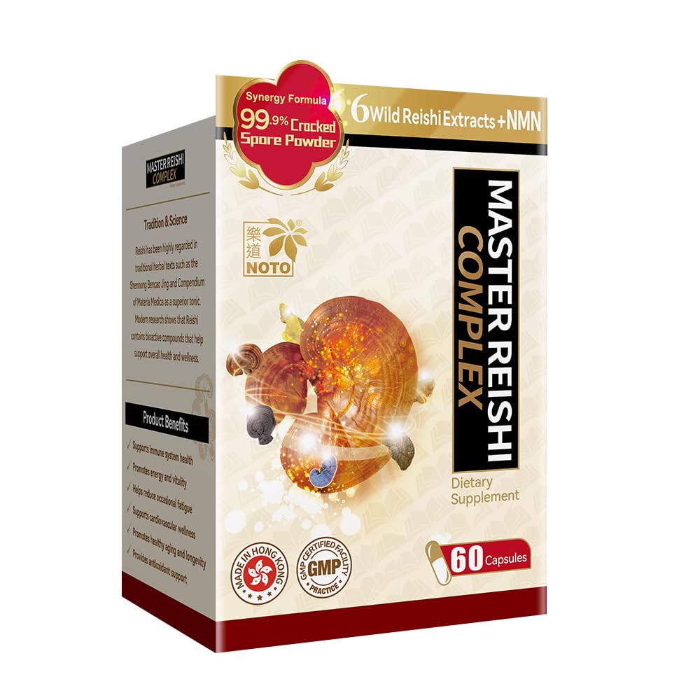 NOTO Master Reishi Mushroom Lingzhi Supplement Spore Capsule, 1 Capsule