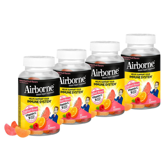 Airborne 750mg Vitamin C Immune Support Supplement Gummies, 168 Gummies
