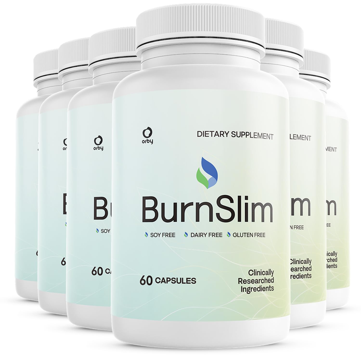 Orby BurnSlim Daily Botanical Supplement with Olive Leaf, Moringa & Holy Basil 360 Capsules