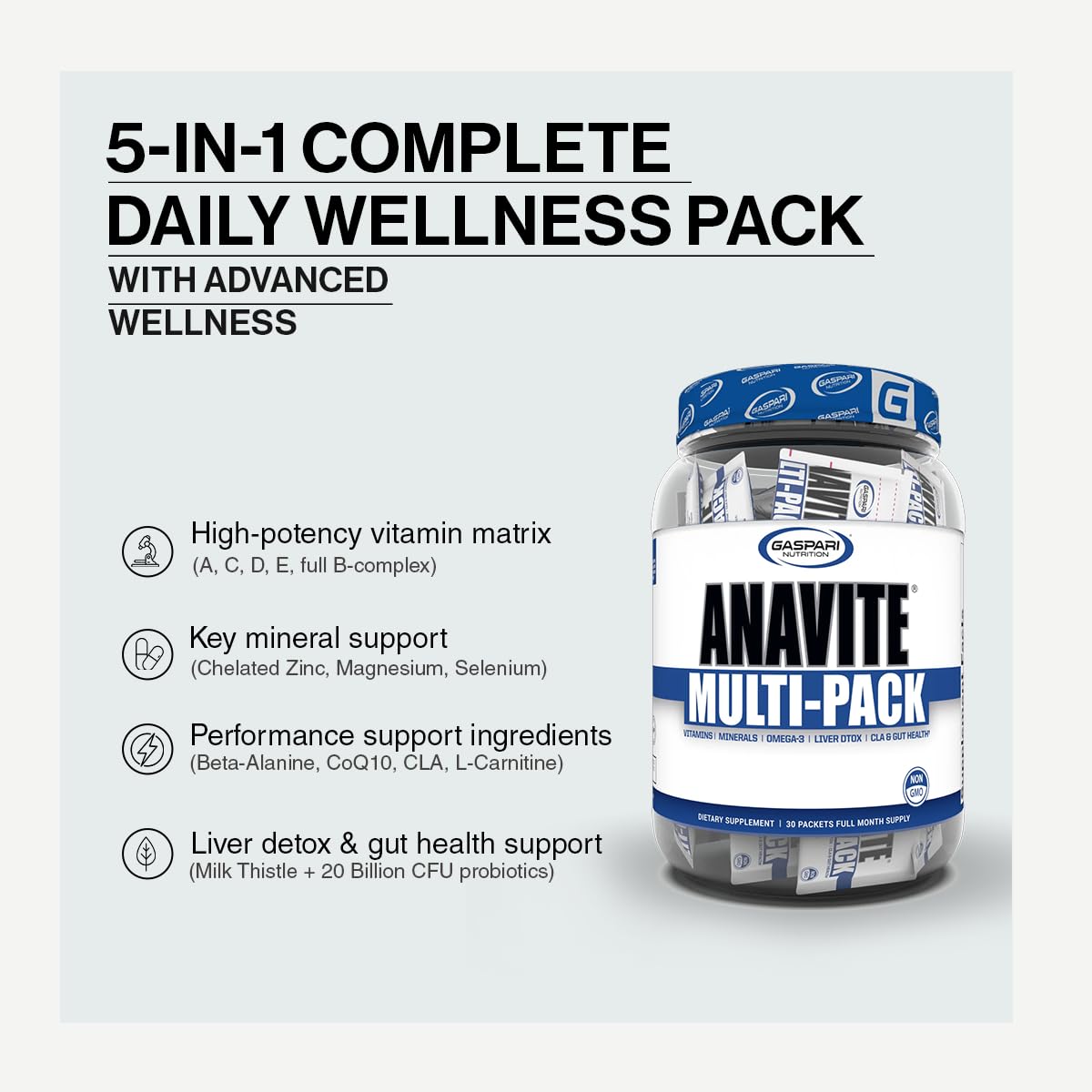 Gaspari Nutrition Anavite Capsule 30 Count