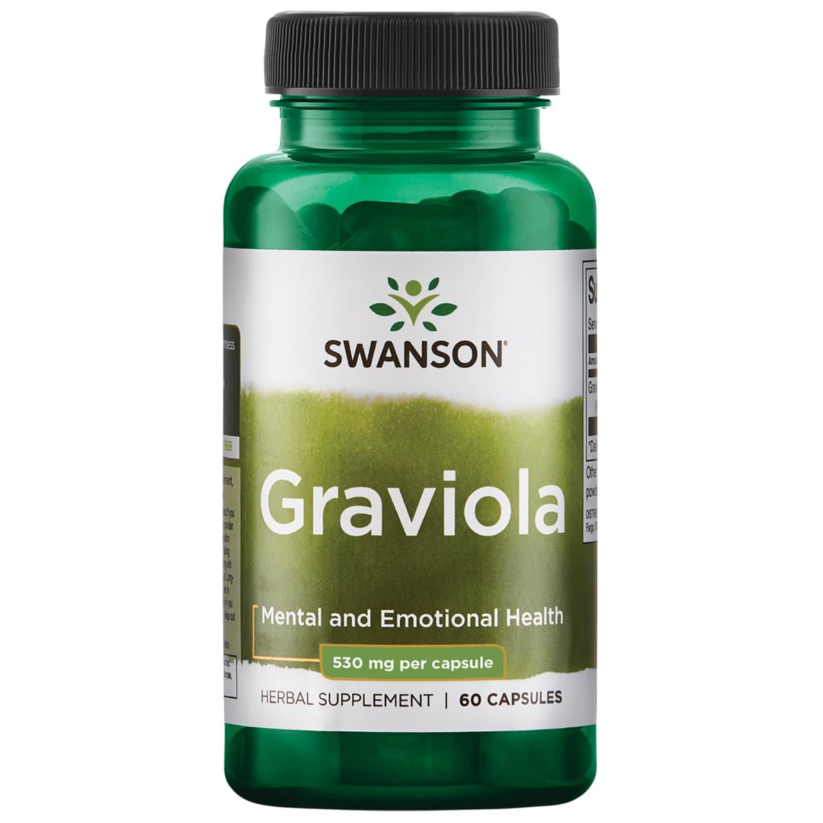 Swanson Premium Brand Graviola 530 mg 60 Capsules