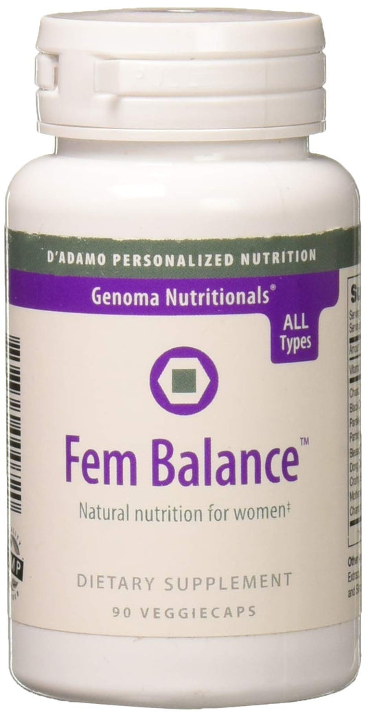 D'Adamo Personalized Nutrition Fembalance 90 Capsules