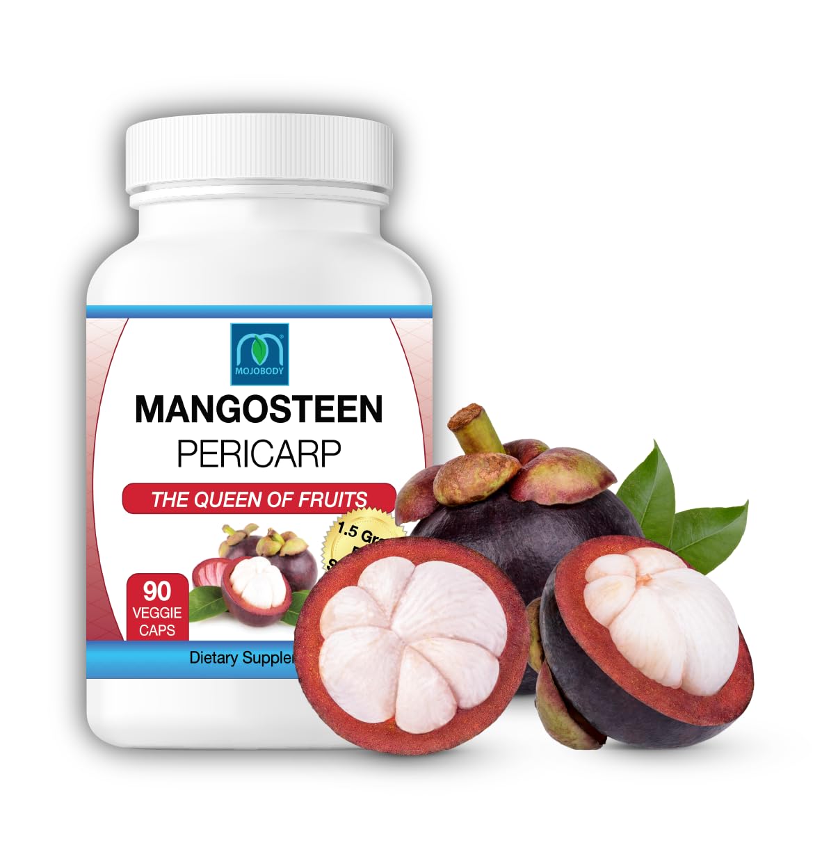 MOJObody Freeze-Dried Mangosteen Pericarp Capsules, 90 Count