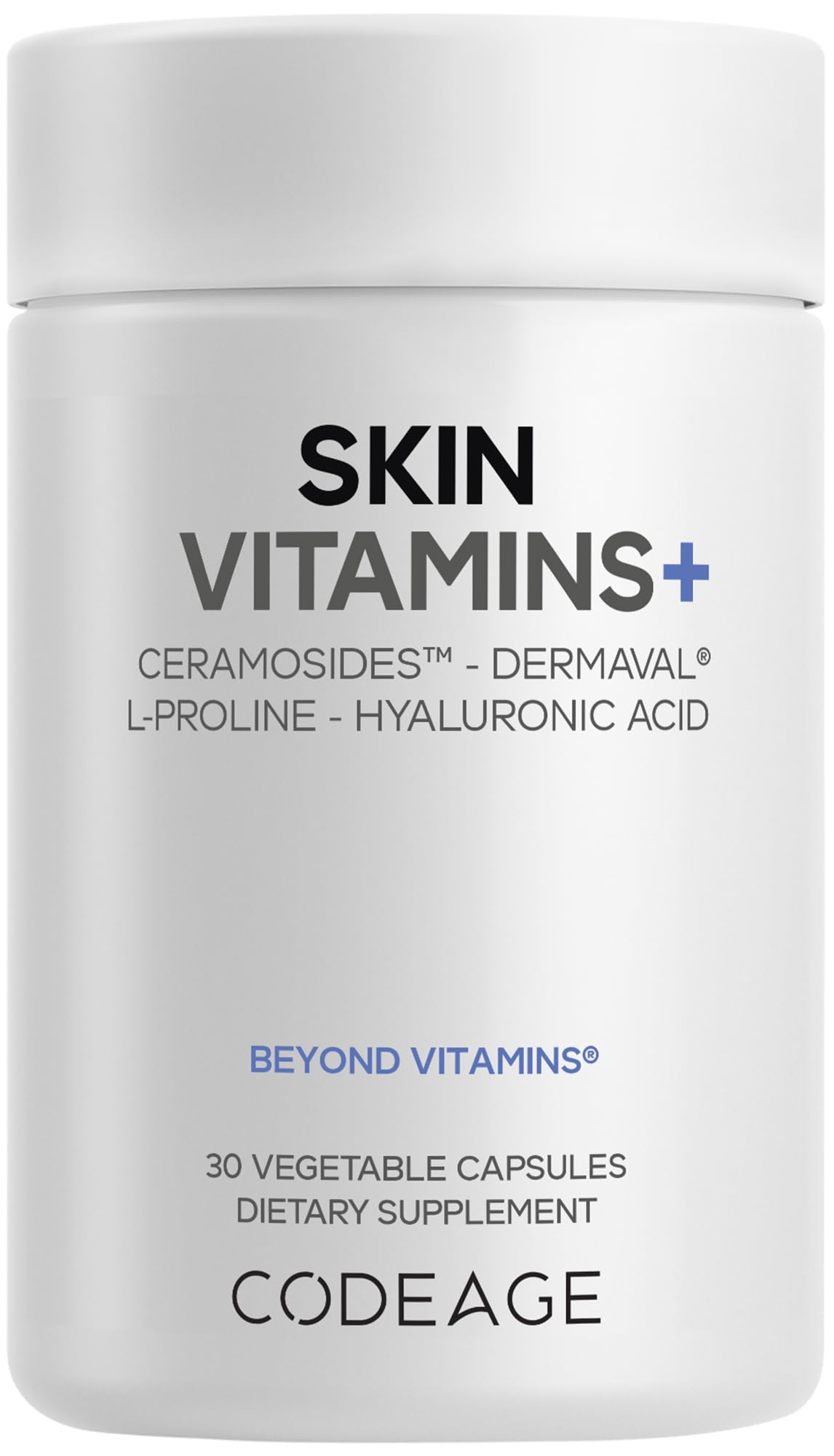 Codeage Skin Vitamins+ Supplement Capsules 30