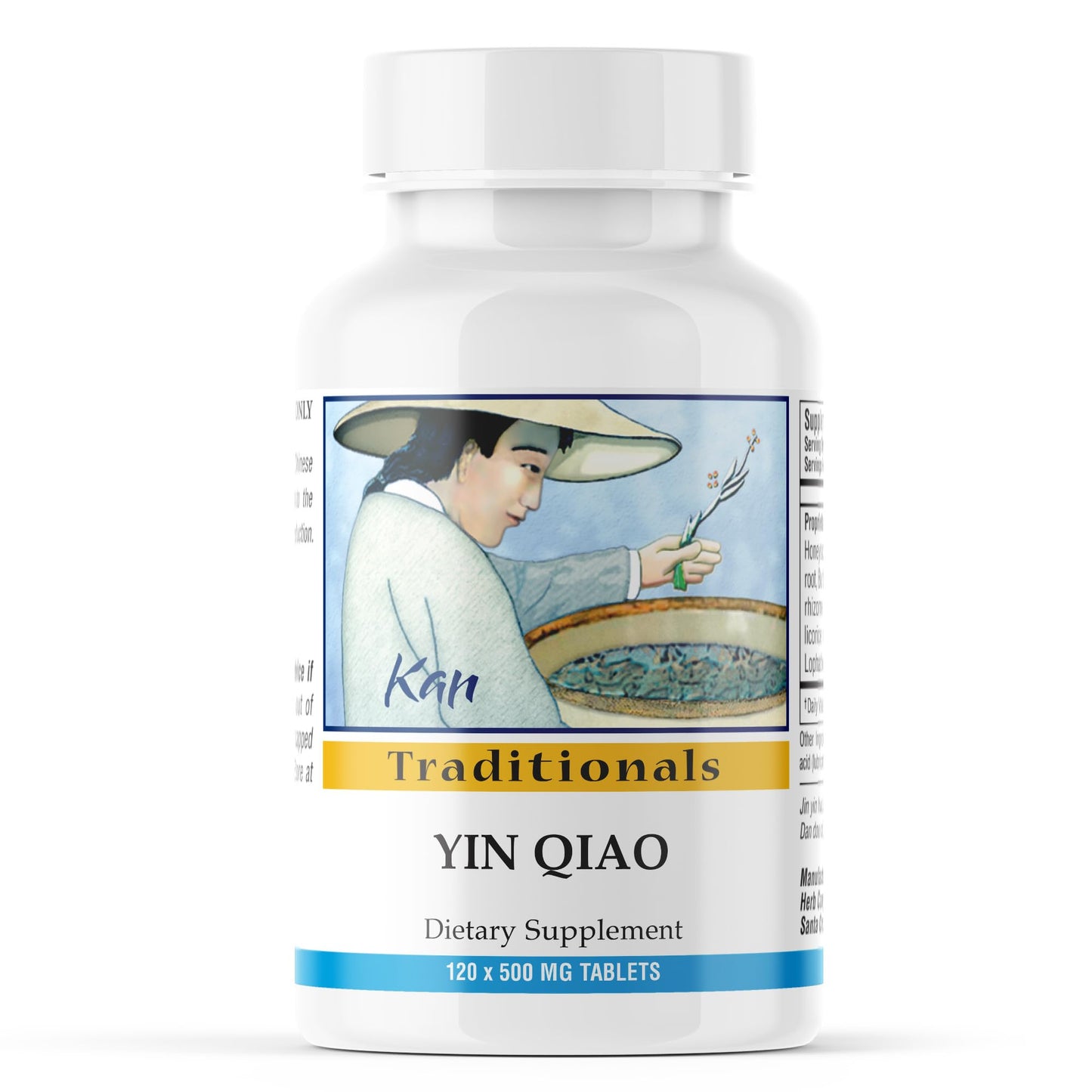 Kan Herb Yin Qiao Traditional Chinese Herbal Formula for Respiratory Support, Throat Comfort, and Seasonal Balance, Helps Release Wind Heat, Herbal Supplement, 120 Tablets