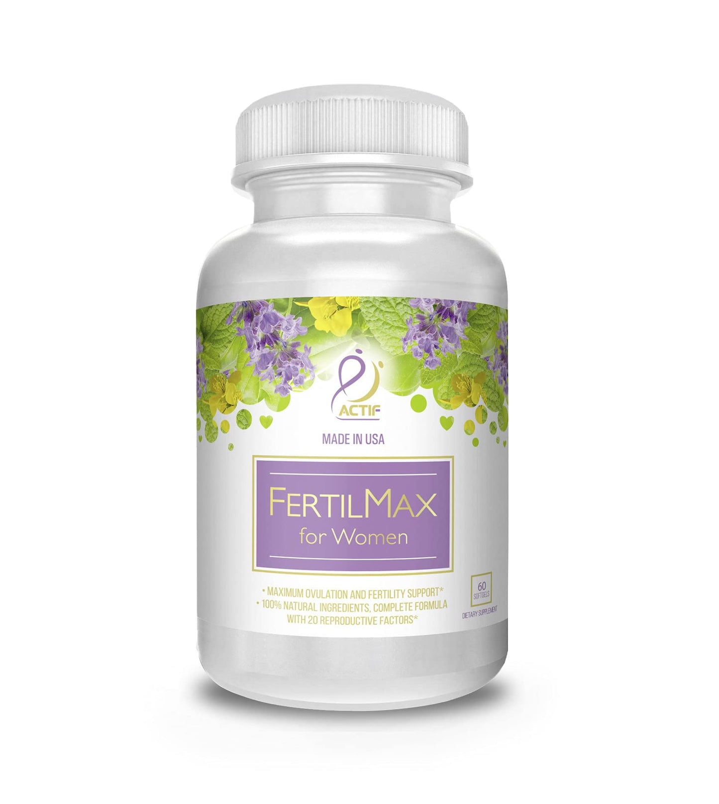 ACTIF Organic FertilMax Softgels 60 Count