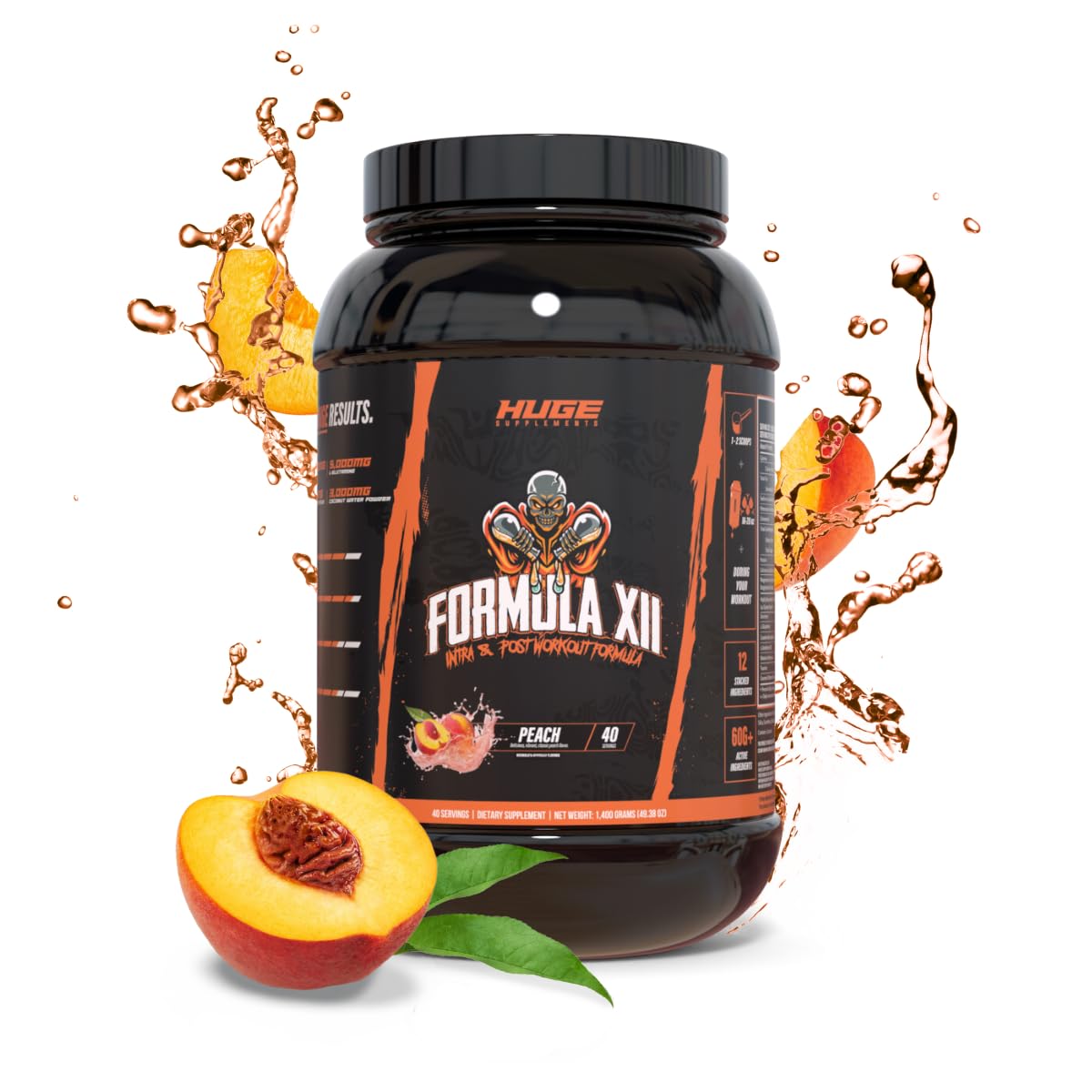Huge Supplements Formula XII Intra Workout Carbs & Post Workout Recovery Powder, 50