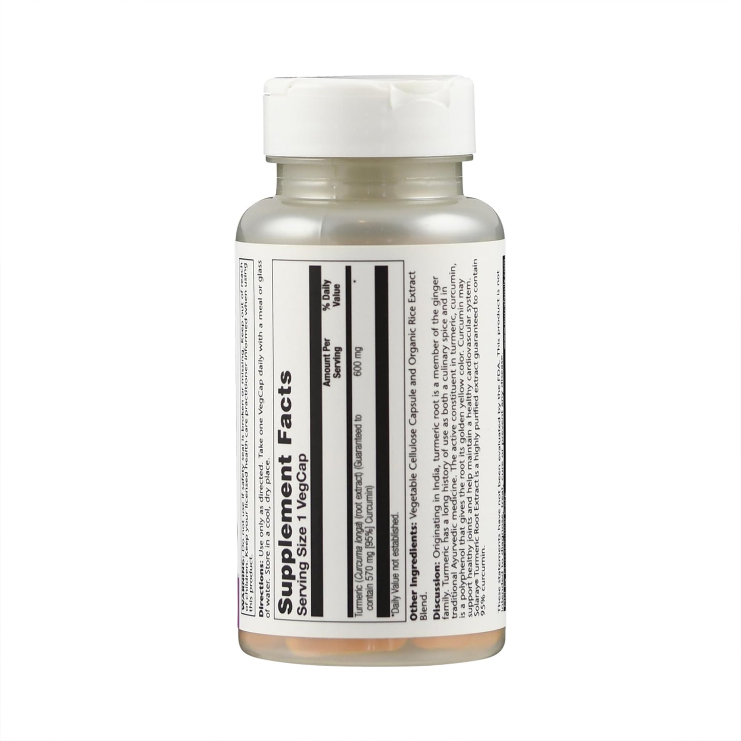 SOLARAY Turmeric 600 mg 30 Capsules