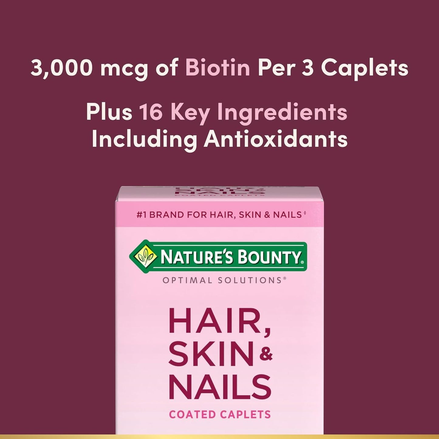Nature's Bounty Hair, Skin and Nails Formula 120 Tablets