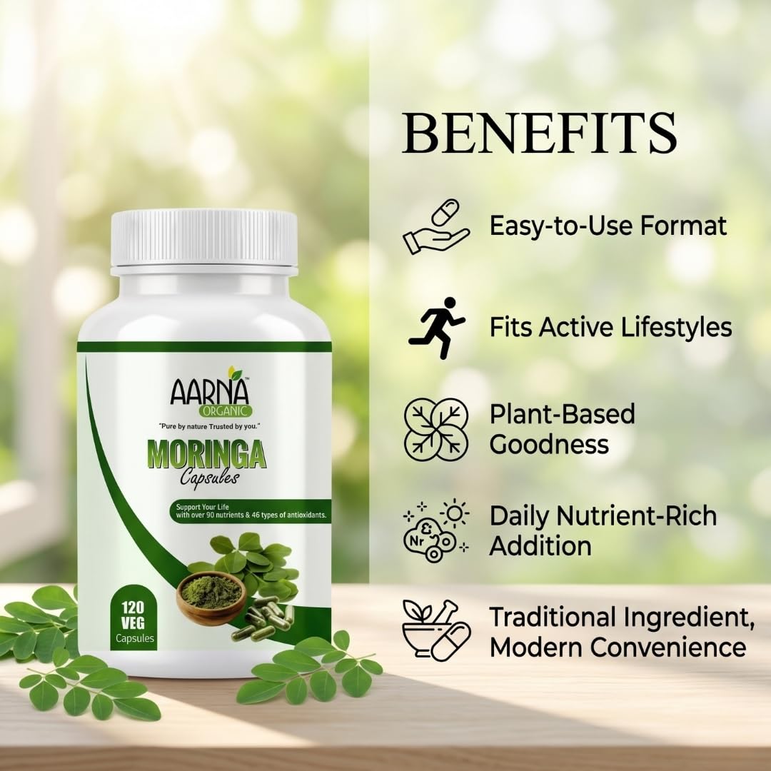 AARNA ORGANIC Moringa Capsules Capsule 120 Count