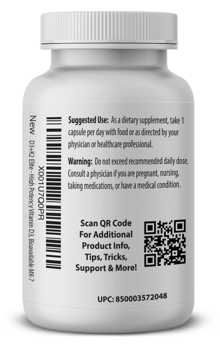 Pro Formulations MD D3 + K2 Elite Vitamin D3 + Vitamin K2 Capsule, 1 Count