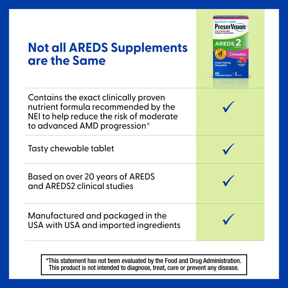 PreserVision AREDS 2 Eye Vitamins Capsule 70 Count