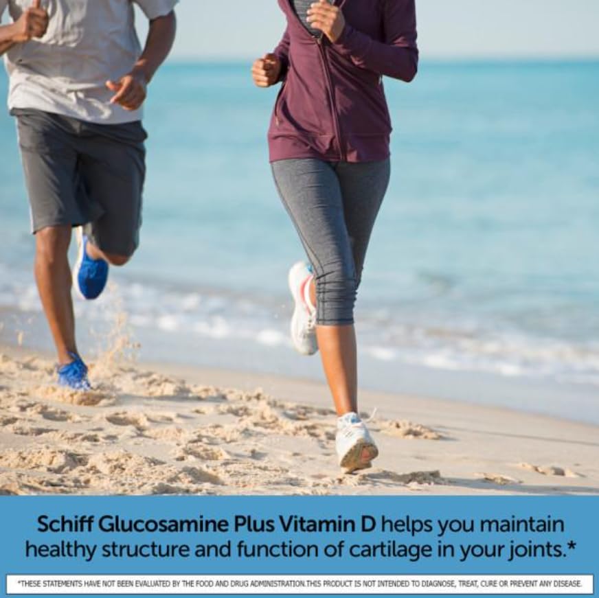 Schiff Glucosamine 2000mg with Vitamin D3 and Hyaluronic Acid, 150 Tablets