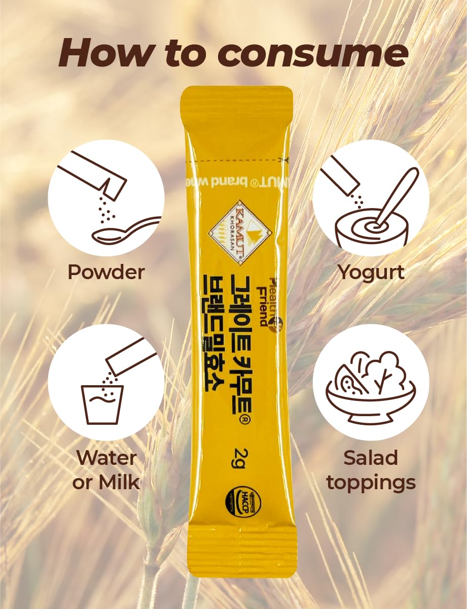 Health Friend Great KAMUT Brand Wheat Grain Enzyme Powder, 2.12 oz