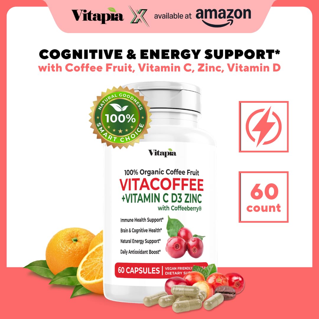 Vitapia Vitacoffee Caffeine Pills 60 Veggie Capsules
