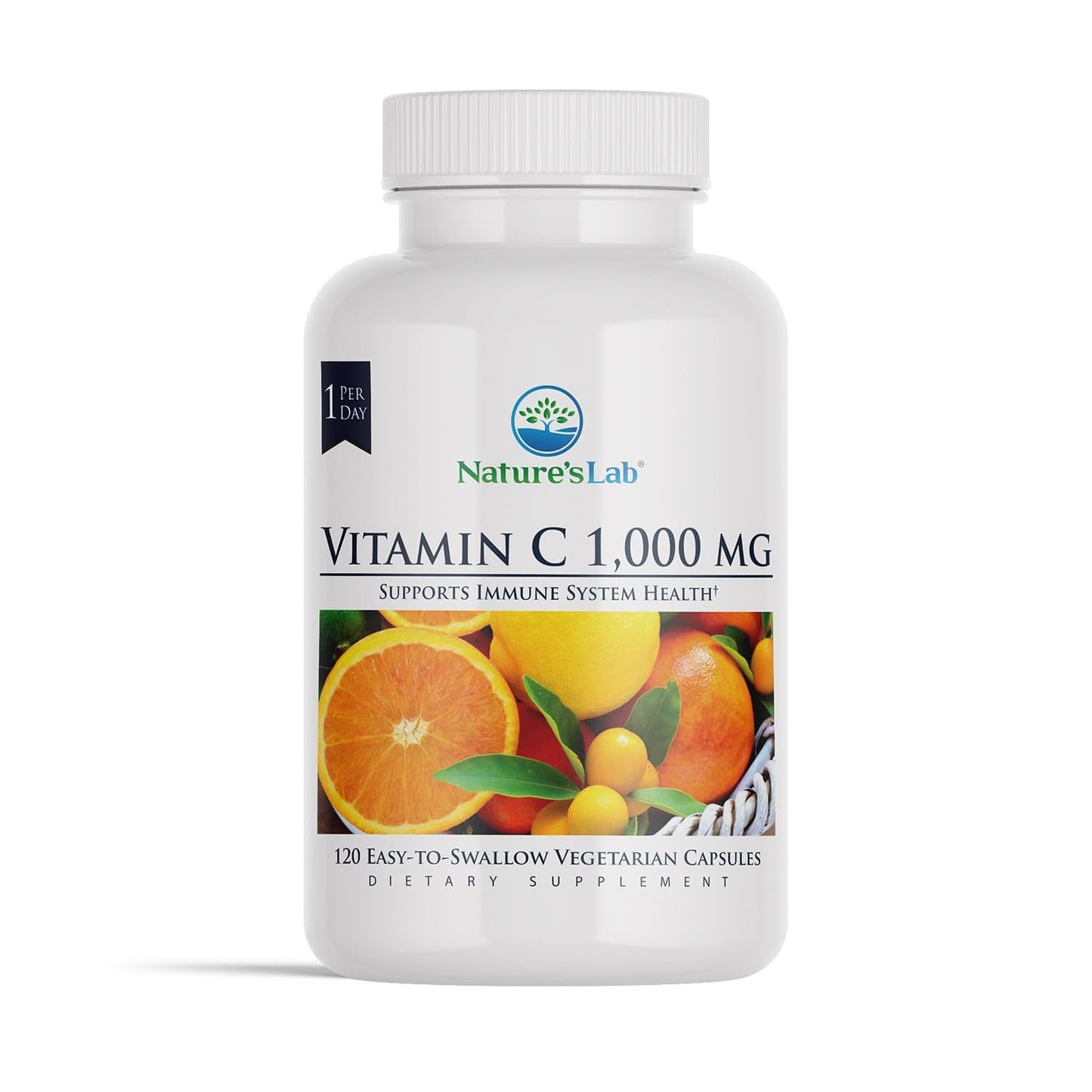 Nature's Lab Vitamin C 1000mg Capsule, 120 Count