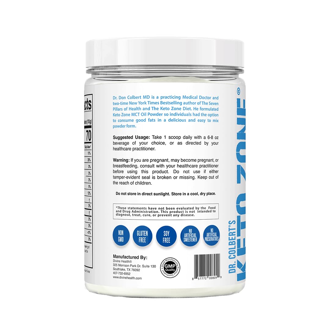 Divine Health MCT Oil Powder 10.58 Ounce