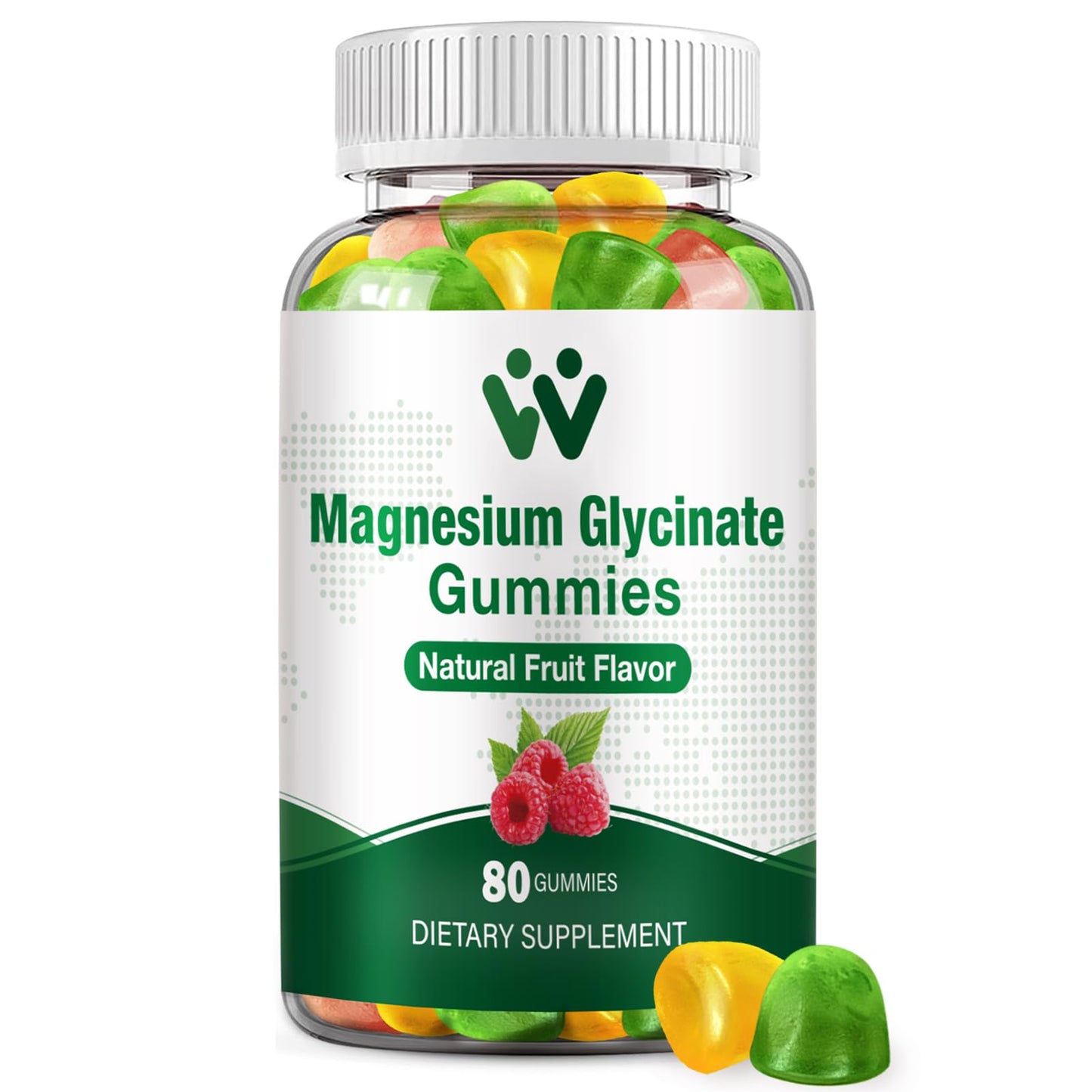 WACHRAY Magnesium Glycinate Gummies for Adults Gummy 80 Gummies