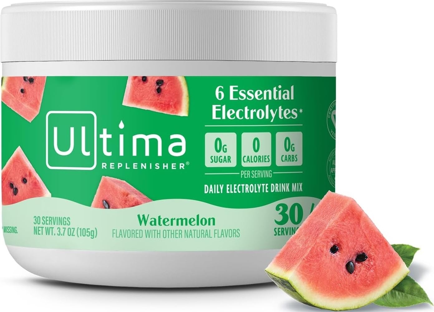 Ultima Replenisher Watermelon Electrolytes Powder, 30 Servings
