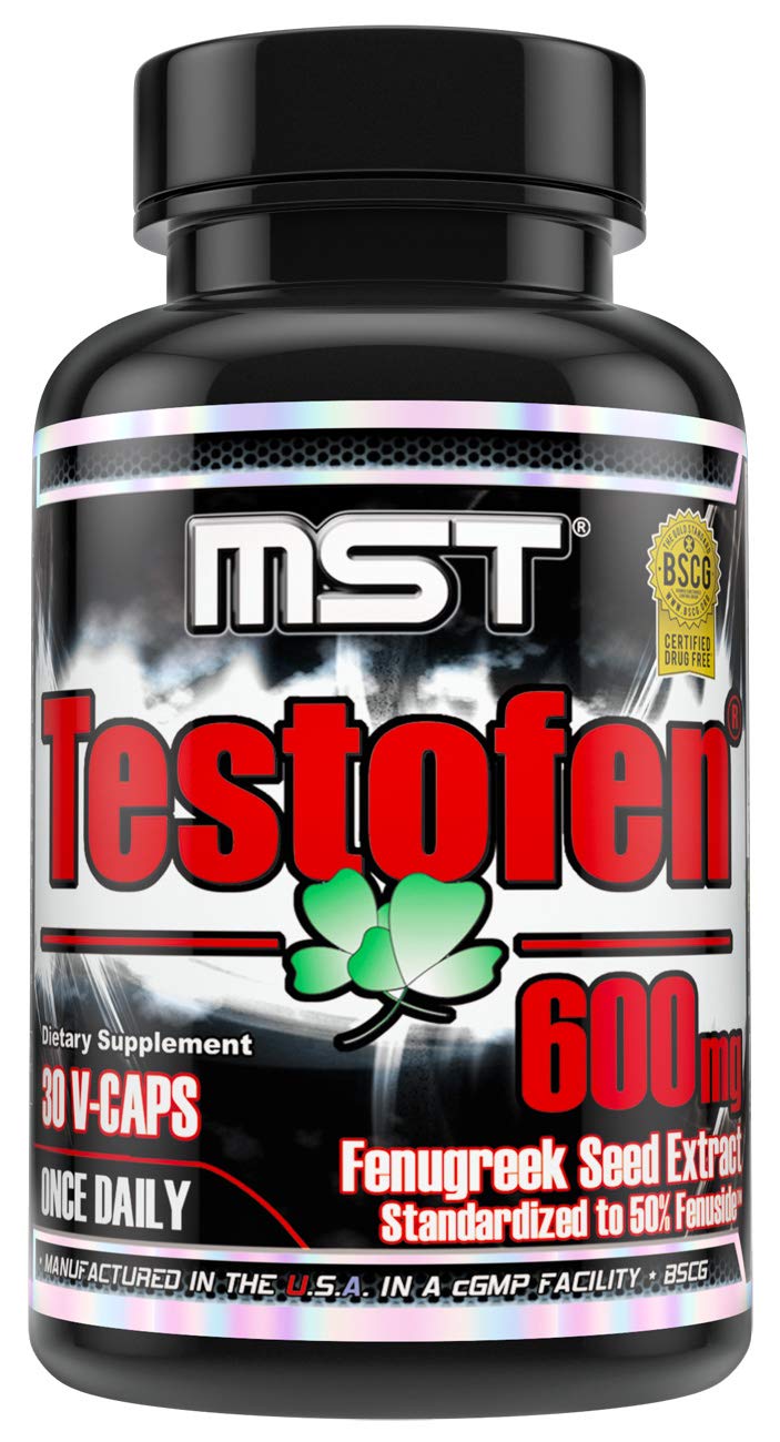 MST Testofen Fenugreek Seed Extract 600mg (50% Fenuside) Capsule, 30 Count