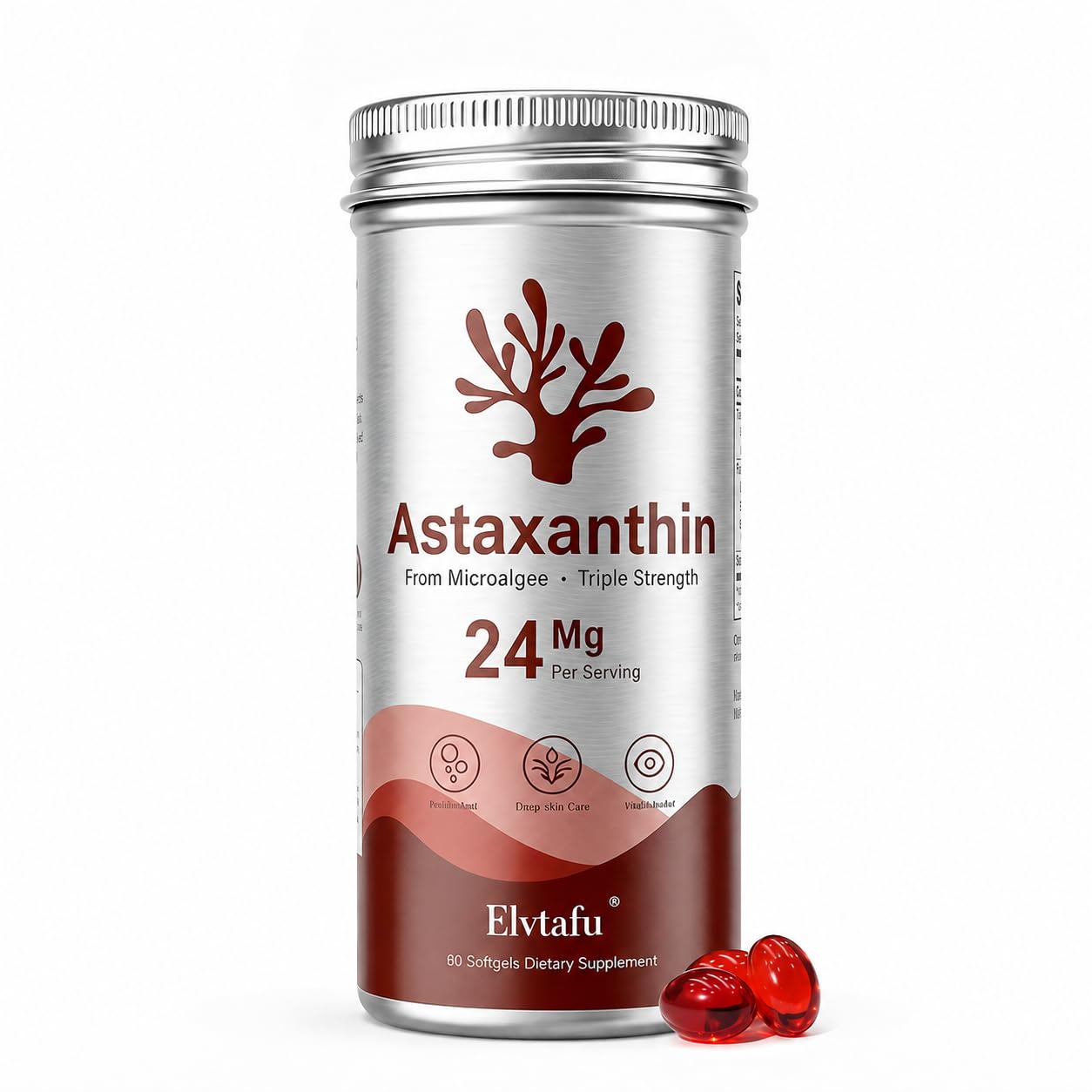 Elvtafu Astaxanthin Supplements Softgels 60