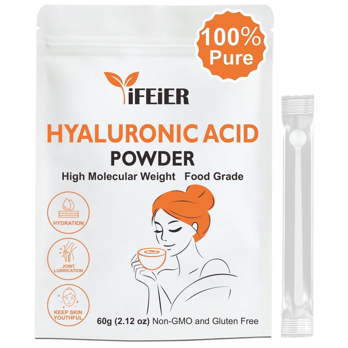 iFEiER Hyaluronic Acid Powder 2.12 oz