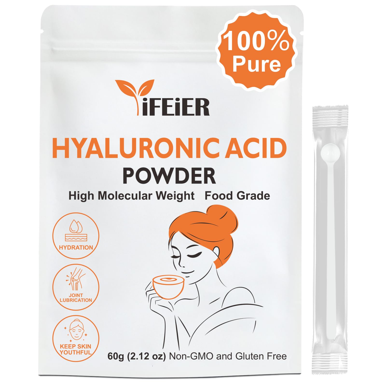 iFEiER Hyaluronic Acid Powder 2.12 oz