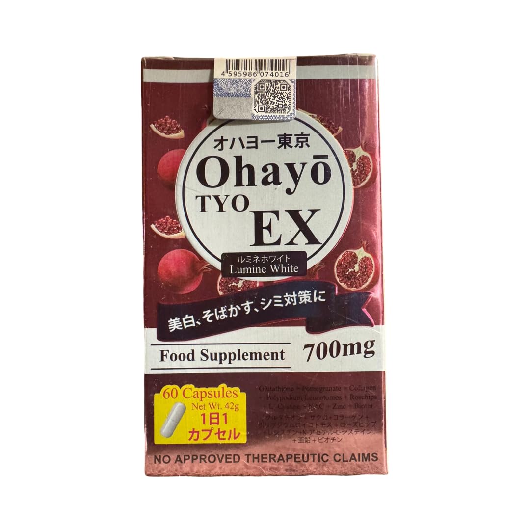 Generic OhayoTYO EX Lumine White Glutathione 700mg 60 Capsules