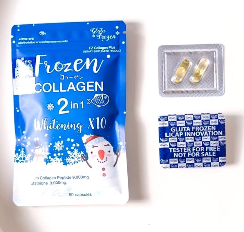 Gluta Frozen Collagen Frozen Collagen Capsules, 2 Packs
