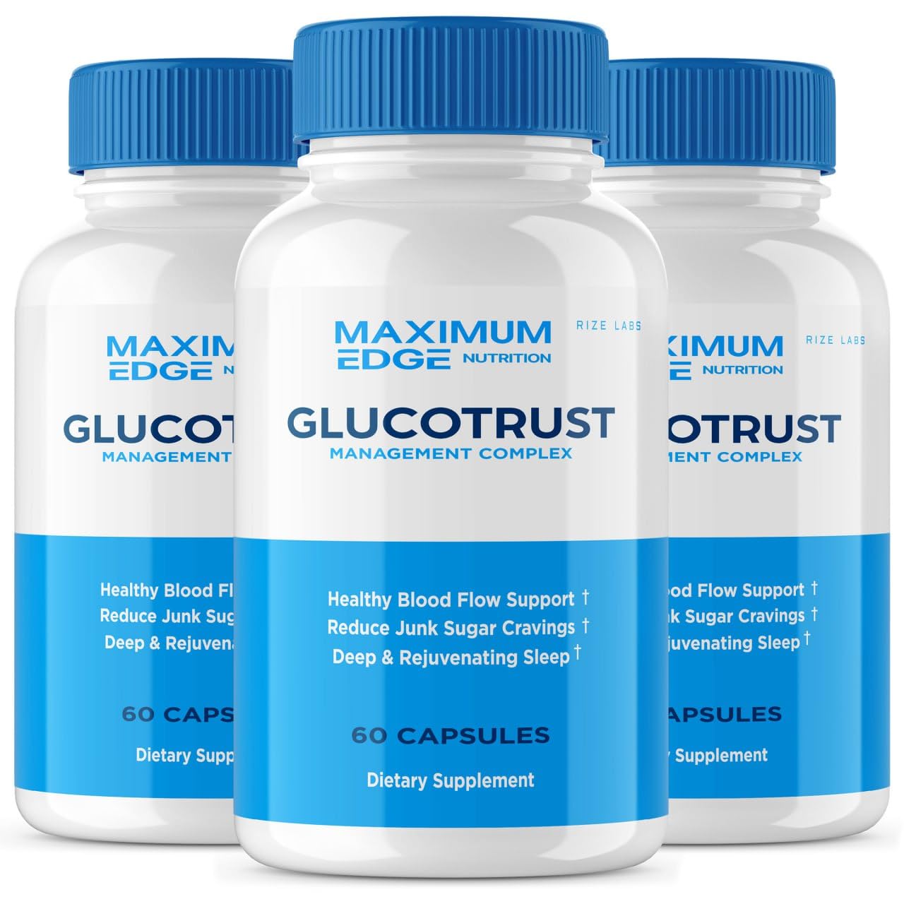Rize Labs Glucotrust Supplement Capsules, 60 Count