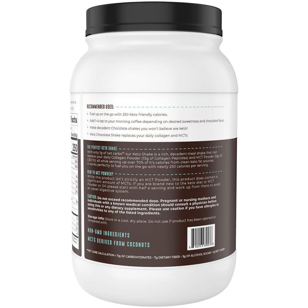 Left Coast Performance Keto Meal Replacement Shakes Powder 32