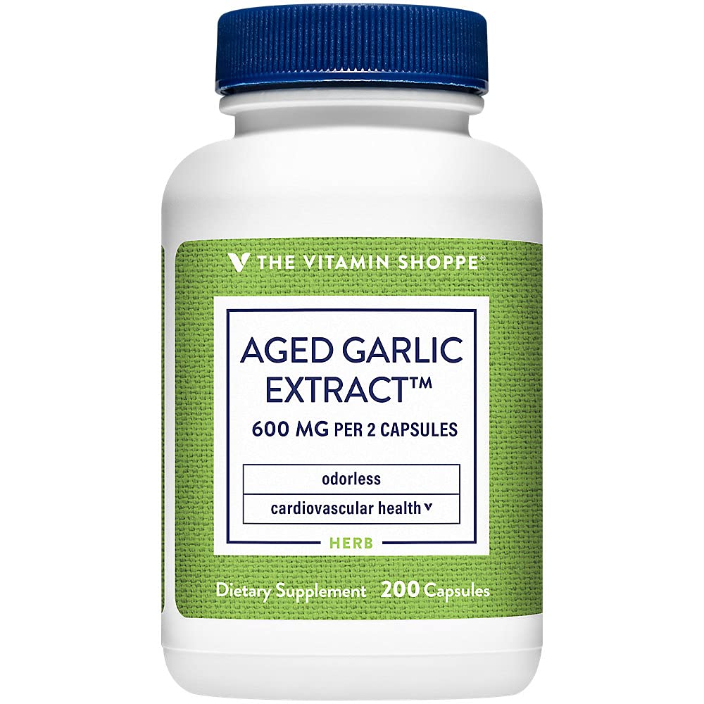 The Vitamin Shoppe Garlic 600 mg Capsules 200 Count
