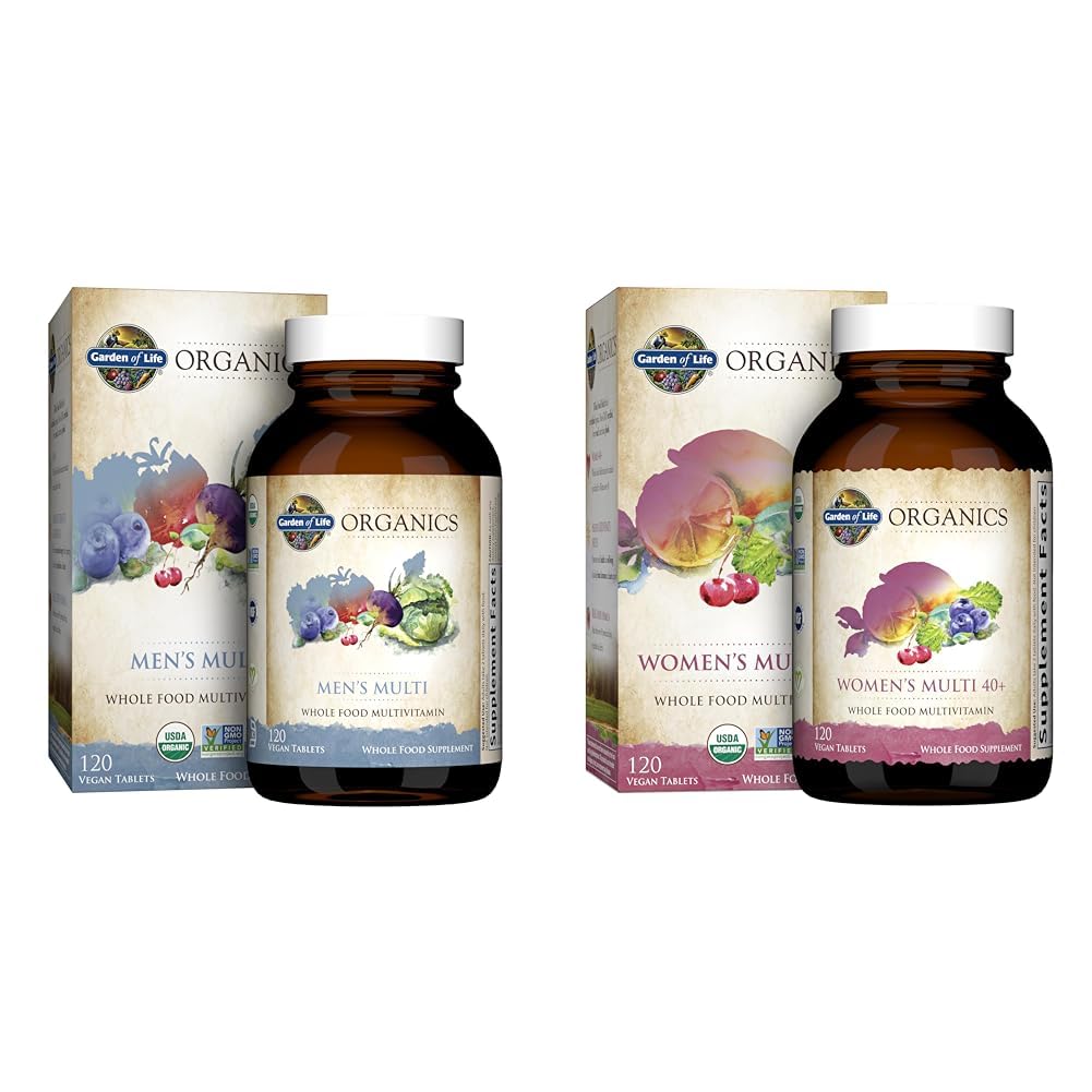 Garden of Life Organics Whole Food Multivitamin Bundle 240 Tablets