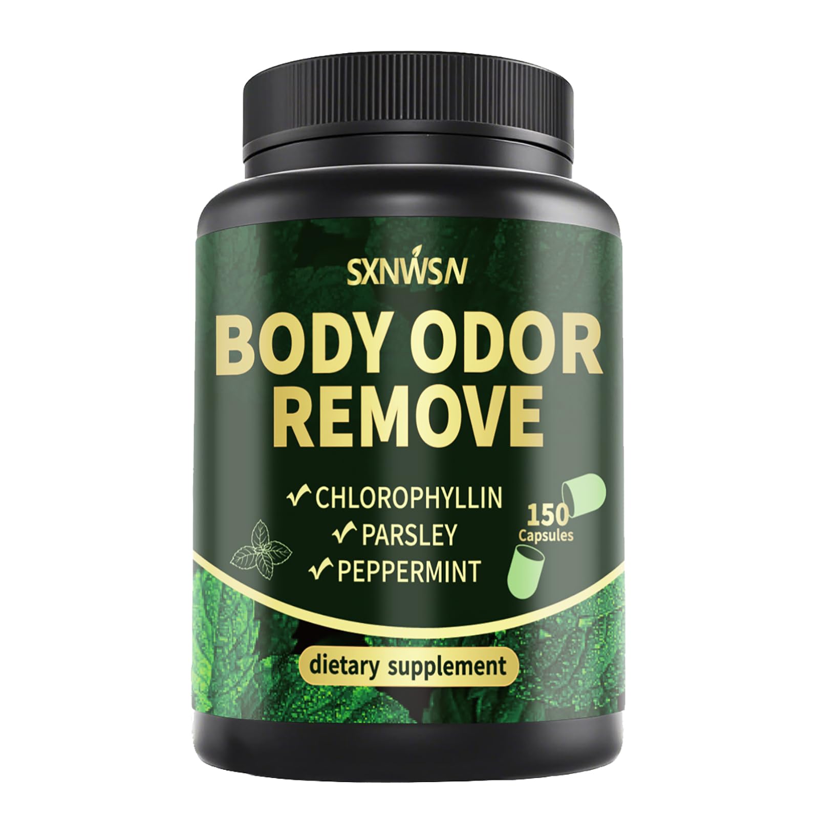 SXNWSN Body Deodorizing Supplement Chlorophyll Capsules 1 Count