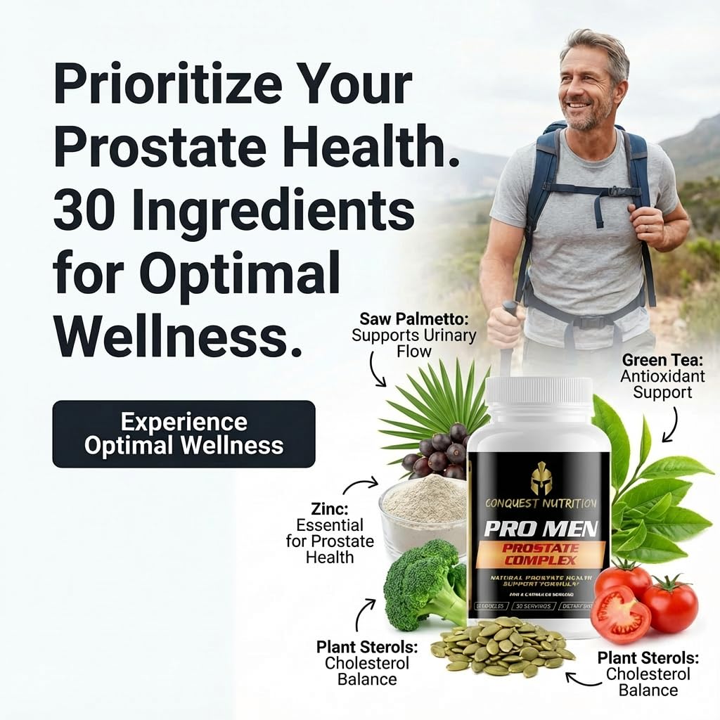 Conquest Nutrition Pro Men Prostate Complex 60 Veggie Caps