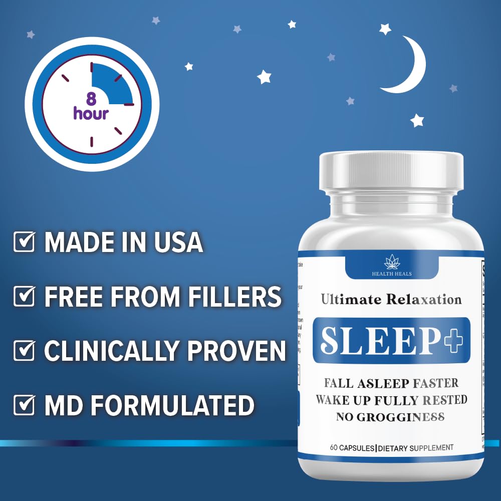 Health Heals Relaxation Sleep Aid Capsule, 60 Count