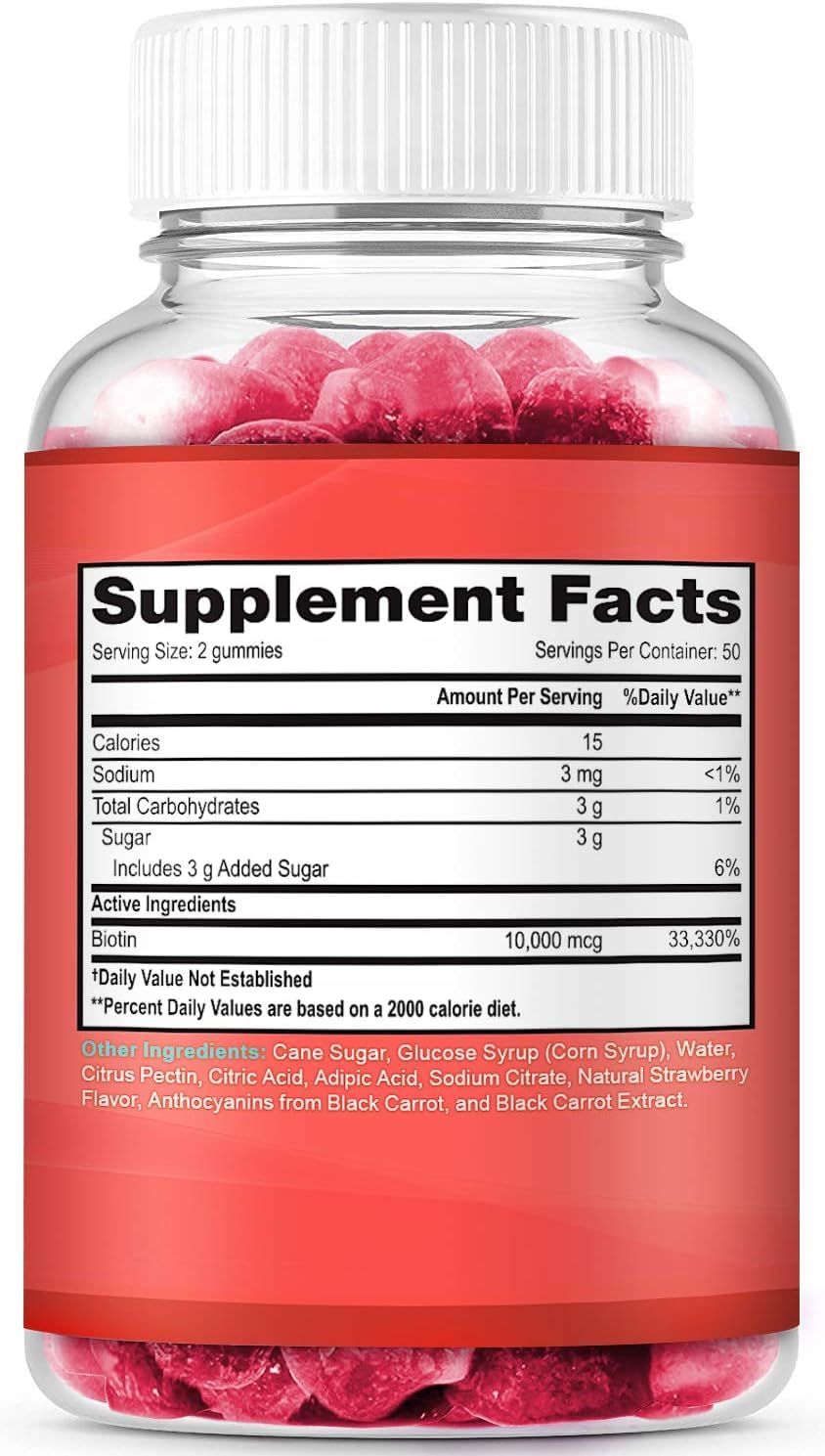 LifeCentric Health Biotin Gummies, 100 Count