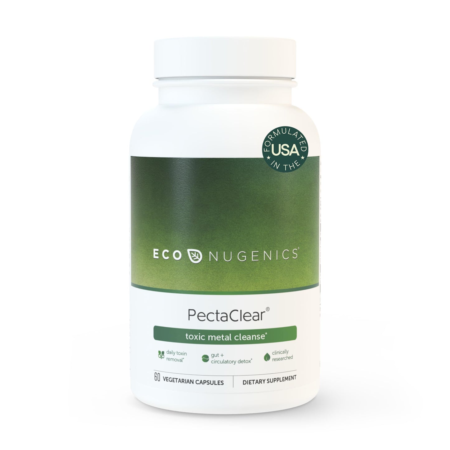 EcoNugenics PectaClear Detox Capsule 60 Count