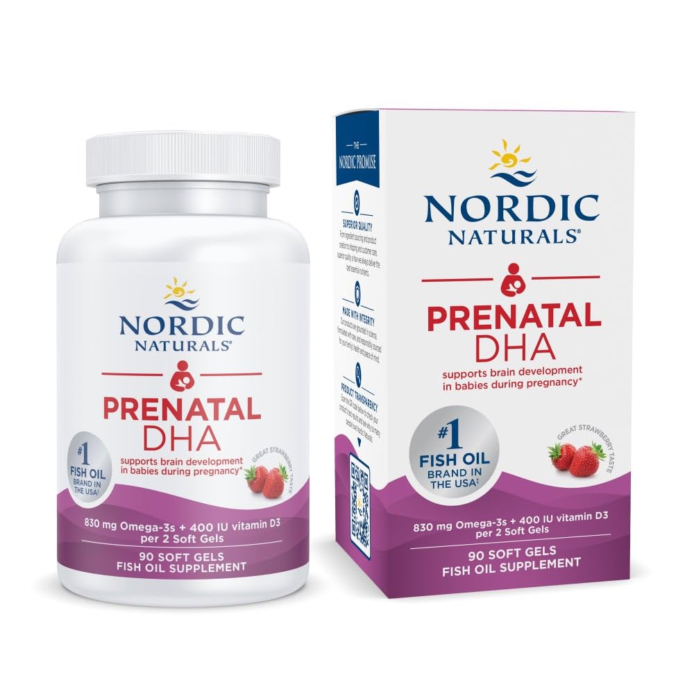 Nordic Naturals Prenatal DHA Soft Gels, 90 Count
