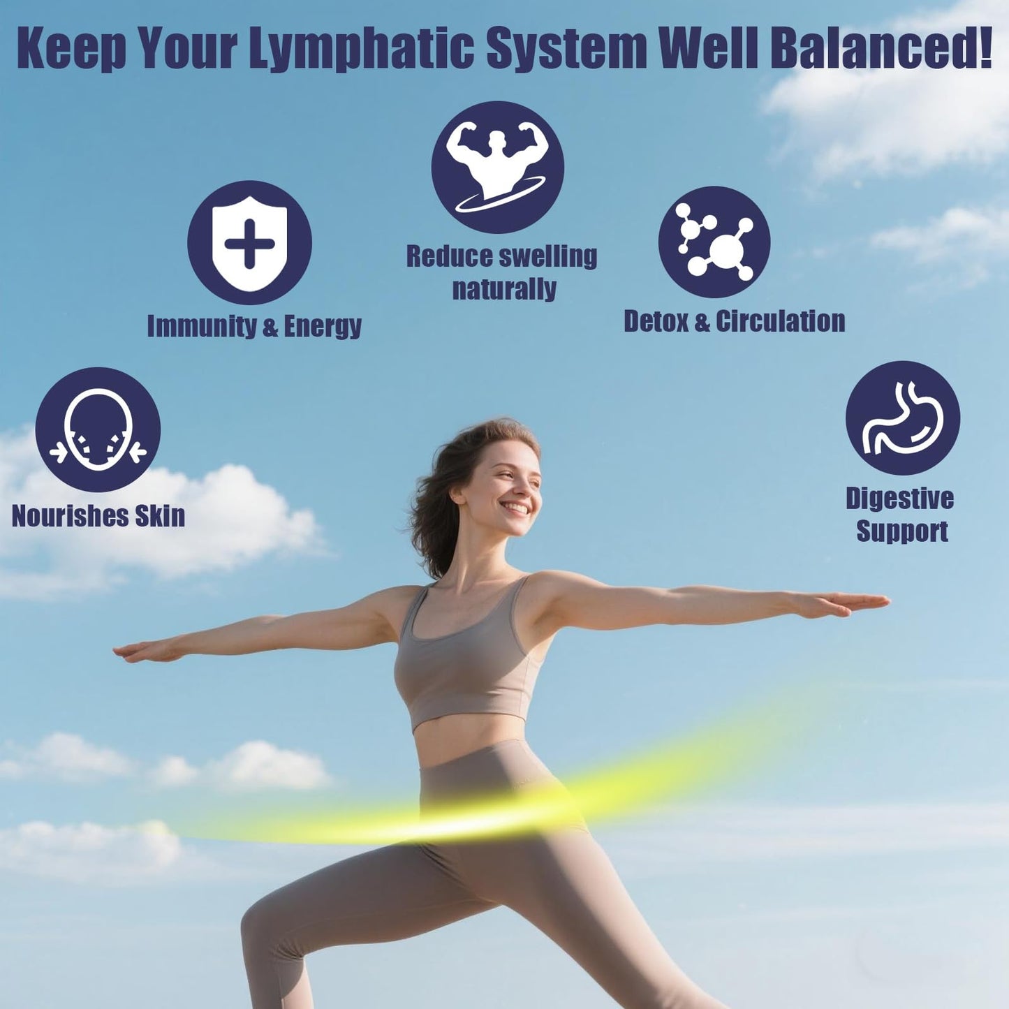 SXNWSN Lymph MD Comfort Capsules - Fast-Acting Dandelion & Bromelain Blend, Post-Meal Support for Foodies & Travelers, Vegan Gentle Formula - 1 Capsule
