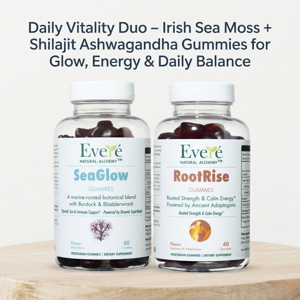 The EverÉ Natural Alchemy Everé Daily Vitality Duo – Energy, Balance & Glow Gummies