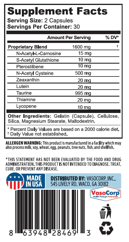 NeuropAWAY Eye Support Supplement Capsules 60 Count