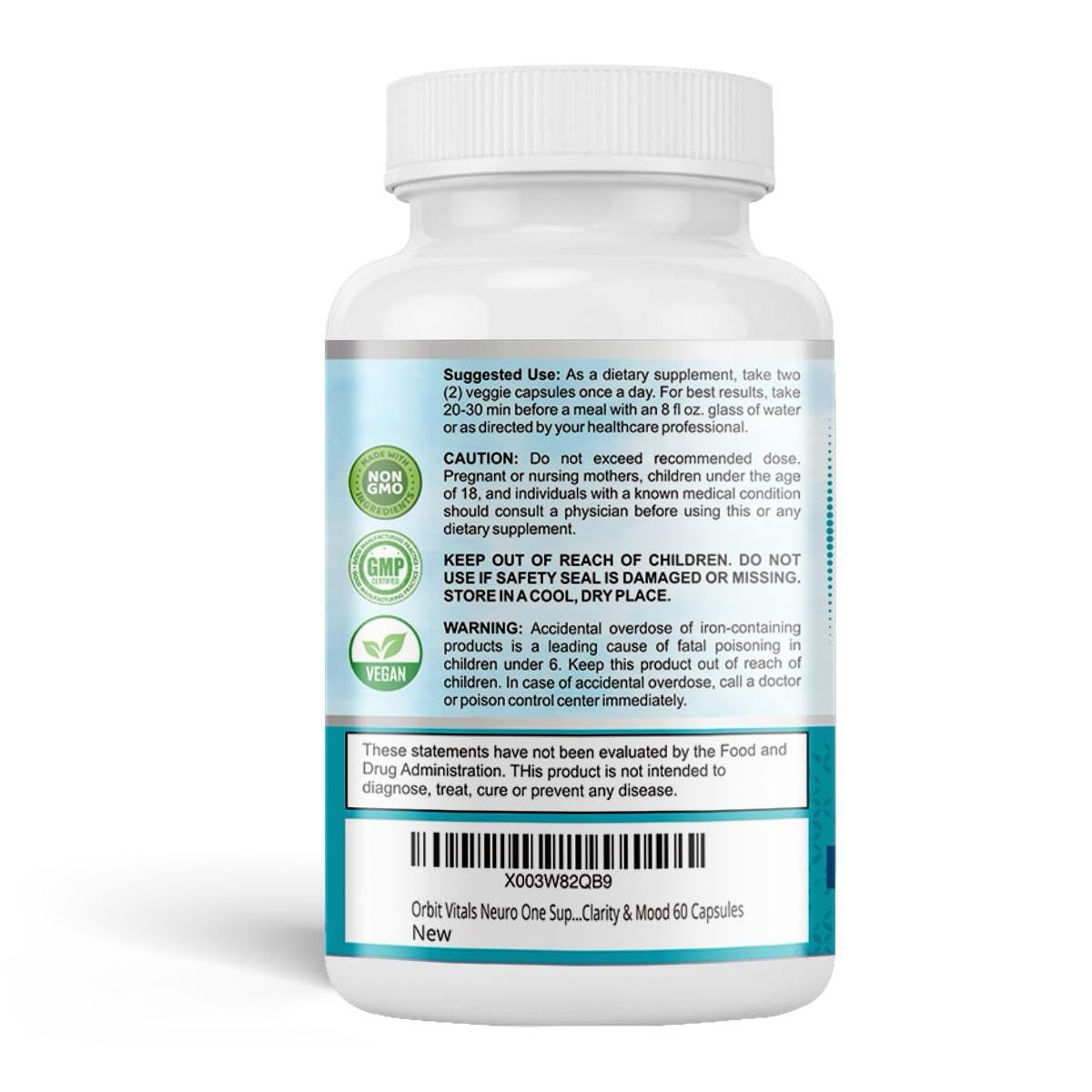 Orbit Vitals Neuro Brain Support Supplements for Memory Capsules 1 Count