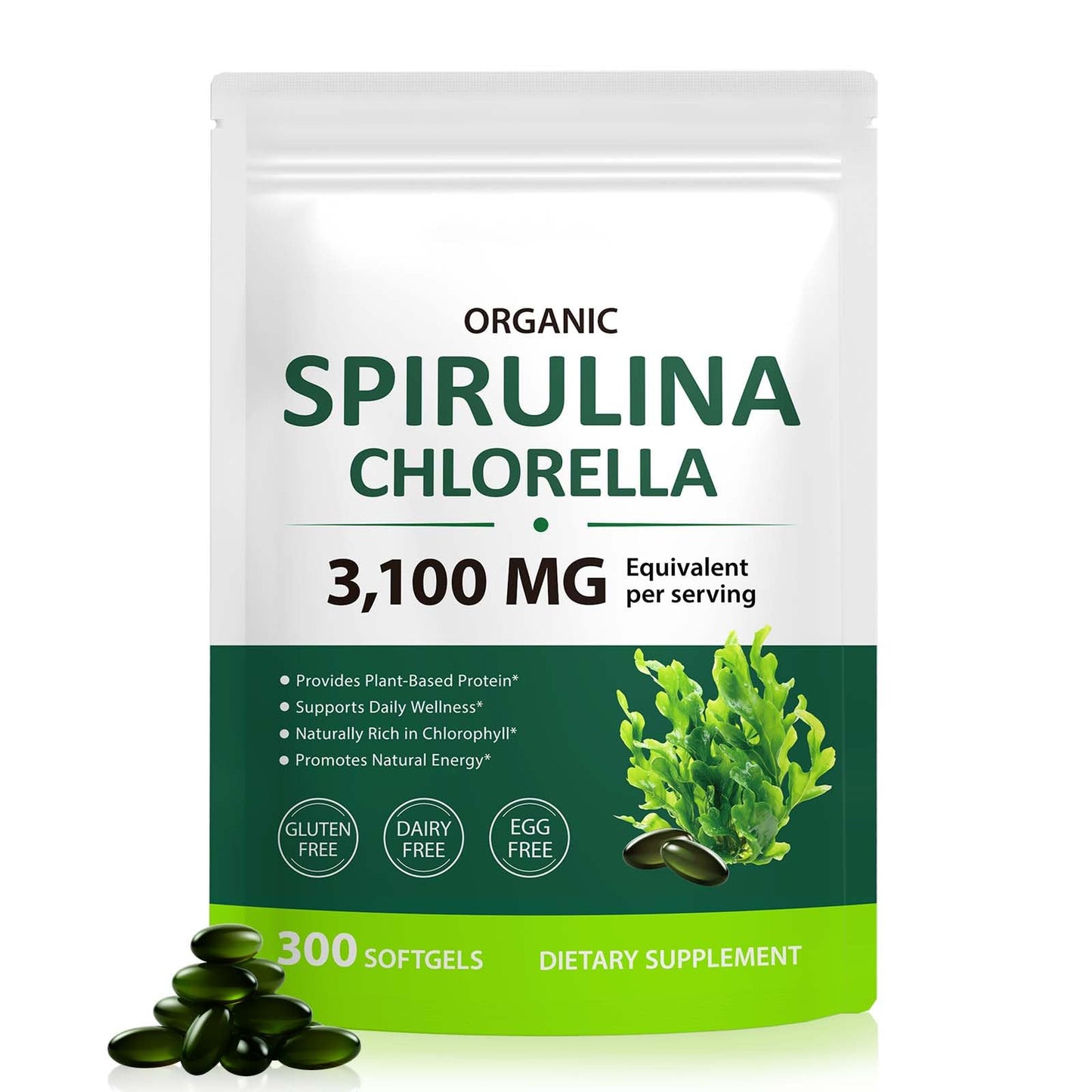 VOGSIG Spirulina Chlorella Softgels 300