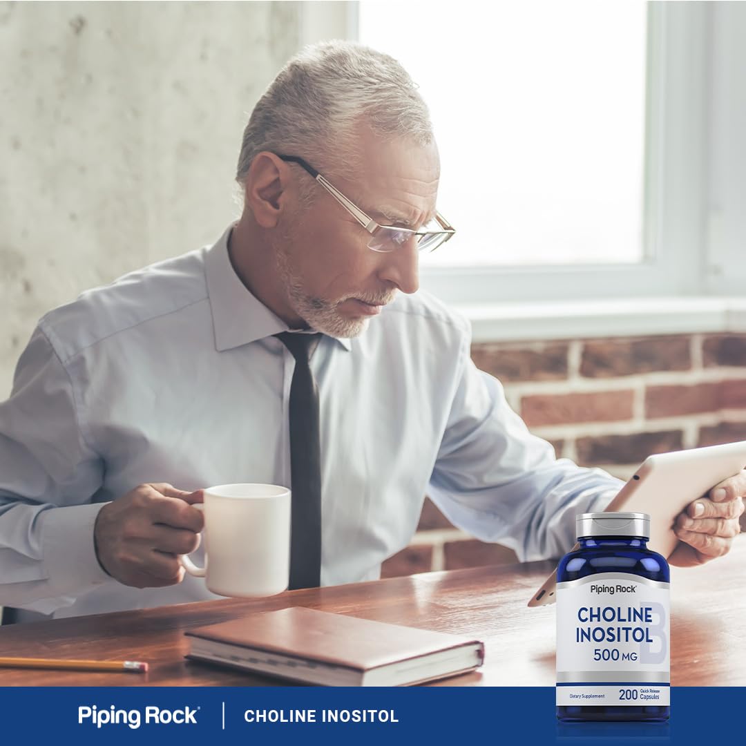 Piping Rock Choline Inositol Supplements Capsules 200 Count