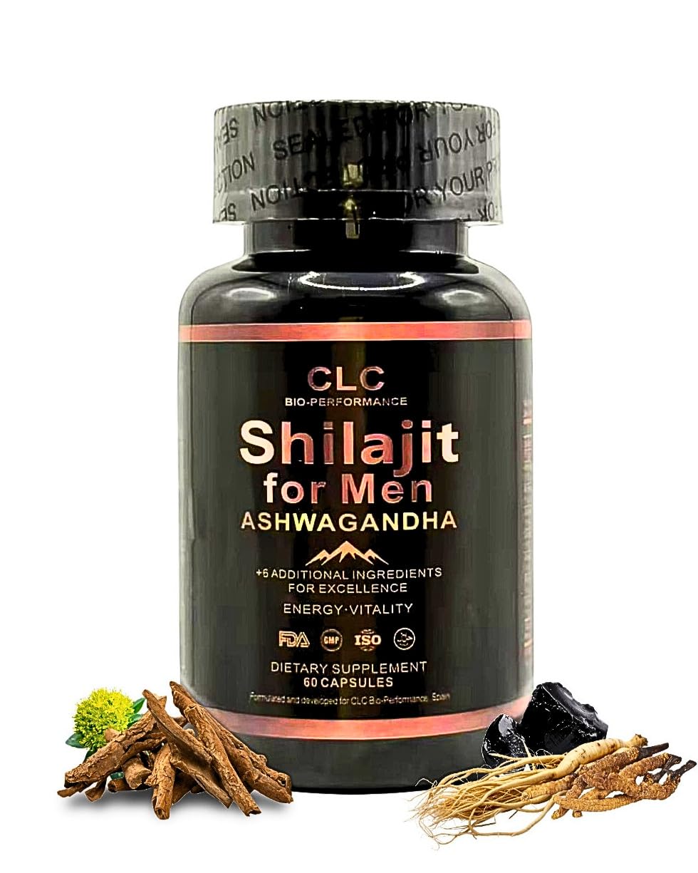 CLC Bio-Performance Shilajit & Ashwagandha Capsules, 60 Count