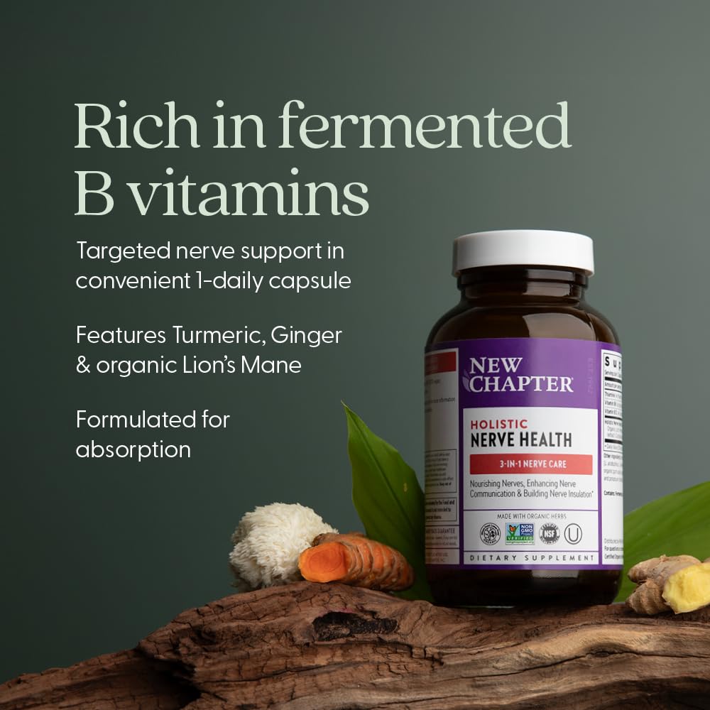 New Chapter B Vitamin Nerve Health Supplement Capsules 30