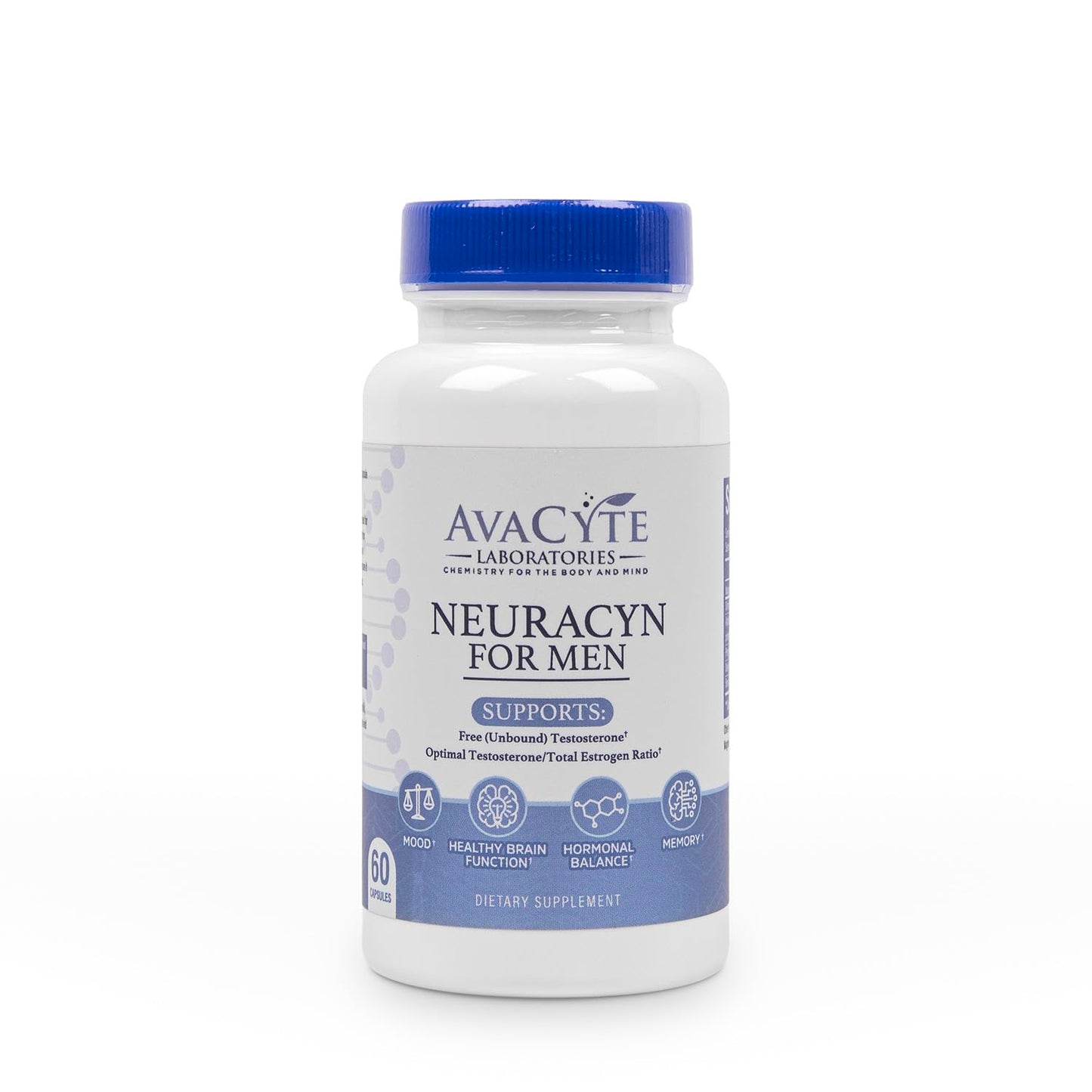 AvaCyte Laboratories NeuraCyn for Men Androgen and Cognitive Health Supplement Capsule, 60 Count