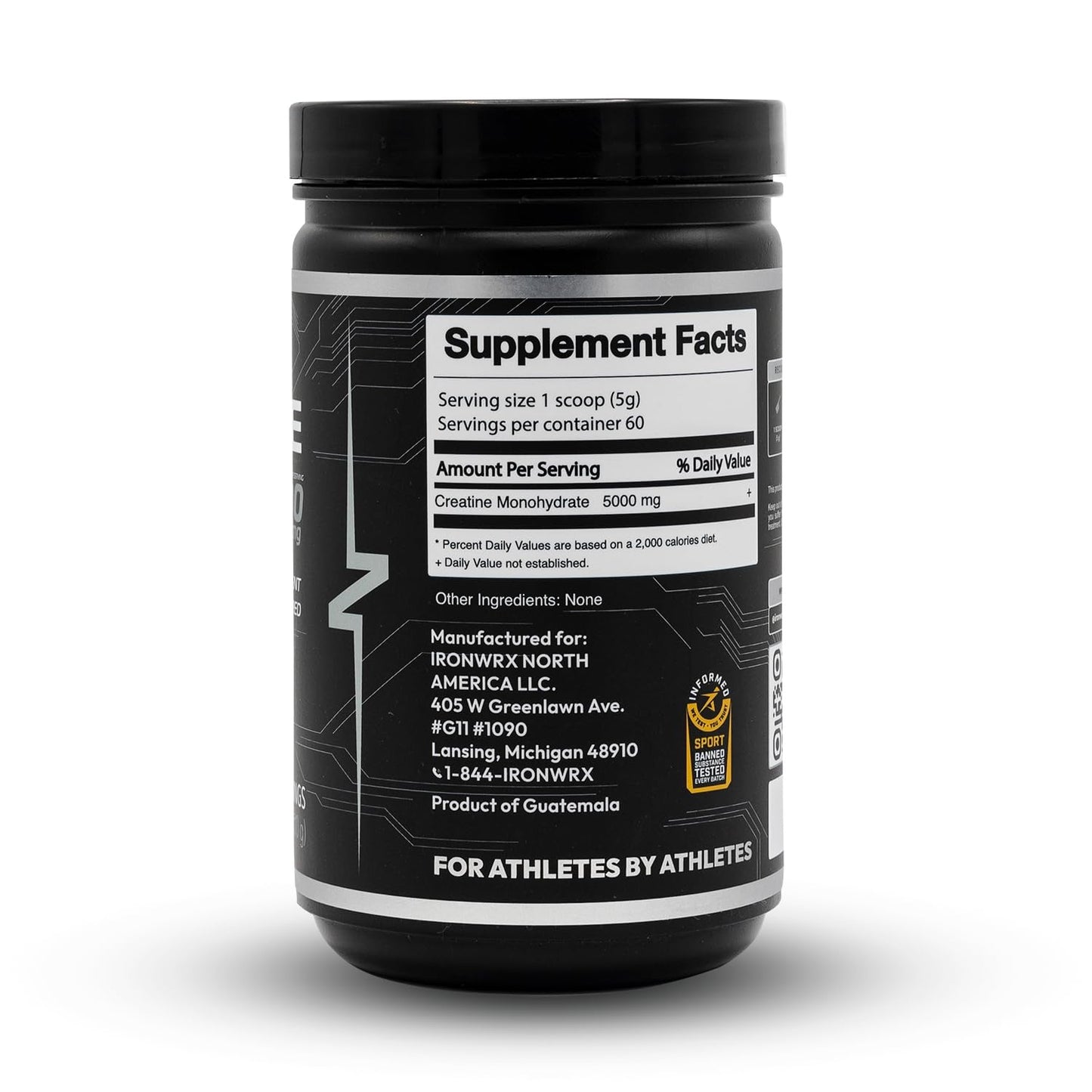 IRONWRX Creatine Monohydrate Powder 10.5 oz