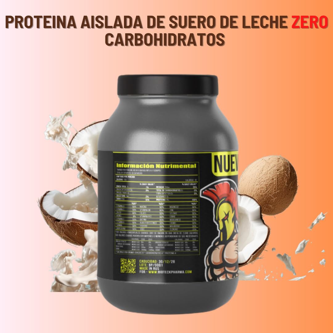 BIOTECKPHARMA ISO Protein Coconut Cream Flavor Protein Powder, 2KG